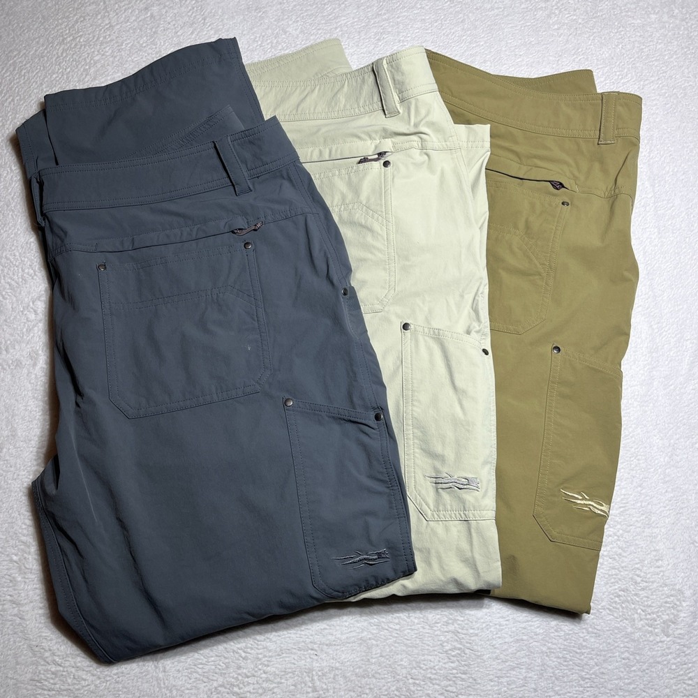 Sitka Gear Territory Pants 3 Pairs Mens 40R Hiking Outdoor Tactical 80047 EUC